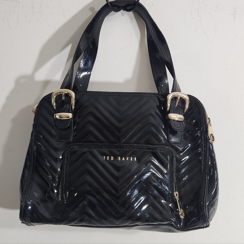 Ted Baker Black Purse Tote Bag Scuff Marks